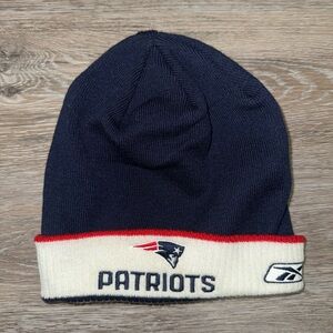 New England Patriots NFL Blue & White Beanie - One Size
